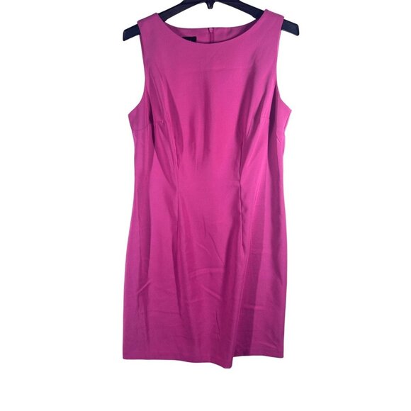 Alyx Women's Fuchsia Sleeveless Sheath Dress Size 10 Polyester NWT - Picture 4 of 10